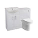 Bliss Pino Basin Unit & WC Unit Pack - White Gloss - Unbeatable Bathrooms