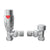 Bliss Round Thermostatic Radiator Valves - Angled - Unbeatable Bathrooms