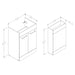 Bliss Vara 1100mm Floor Standing L-Shape Pack & Basin - Unbeatable Bathrooms