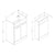 Bliss Vara 1100mm Floor Standing L-Shape Pack & Basin - Unbeatable Bathrooms