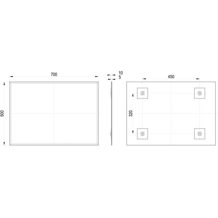 Bliss Pino Floor Standing Basin Unit & Mirror Pack - Unbeatable Bathrooms