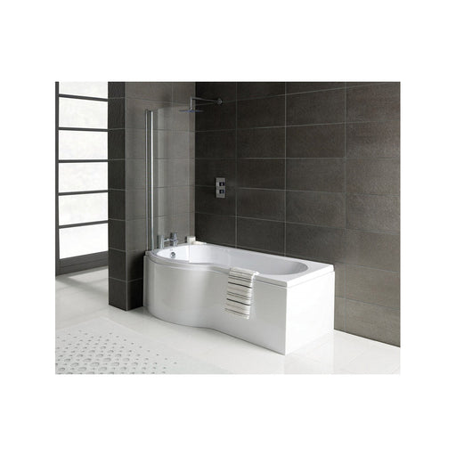 Bliss P-Shape Single End 1700 x 700-850 x 410mm 0TH Bath Only - Unbeatable Bathrooms