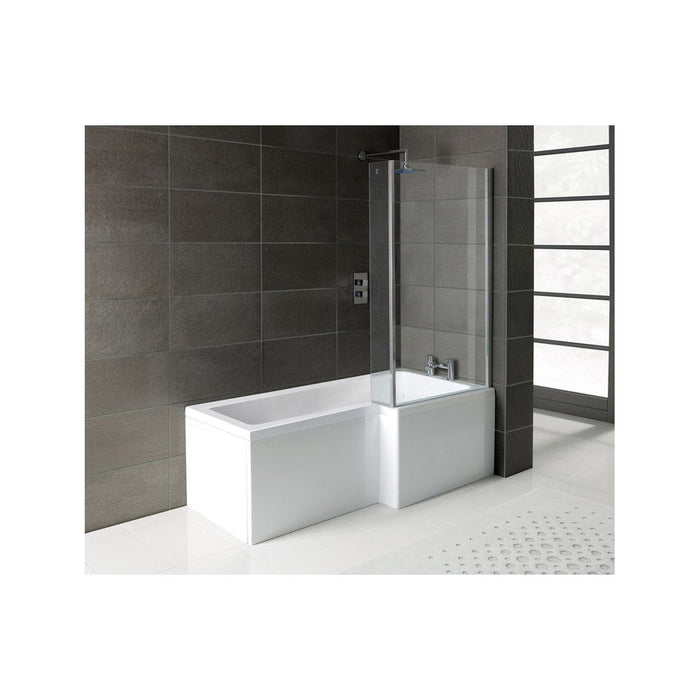 Bliss L-Shape Single End 1700 x 700-850 x 410mm 0TH Bath Only - Unbeatable Bathrooms