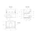 Bliss Gatsby Ceno 2 Drawer Wall Unit & Basin - Unbeatable Bathrooms
