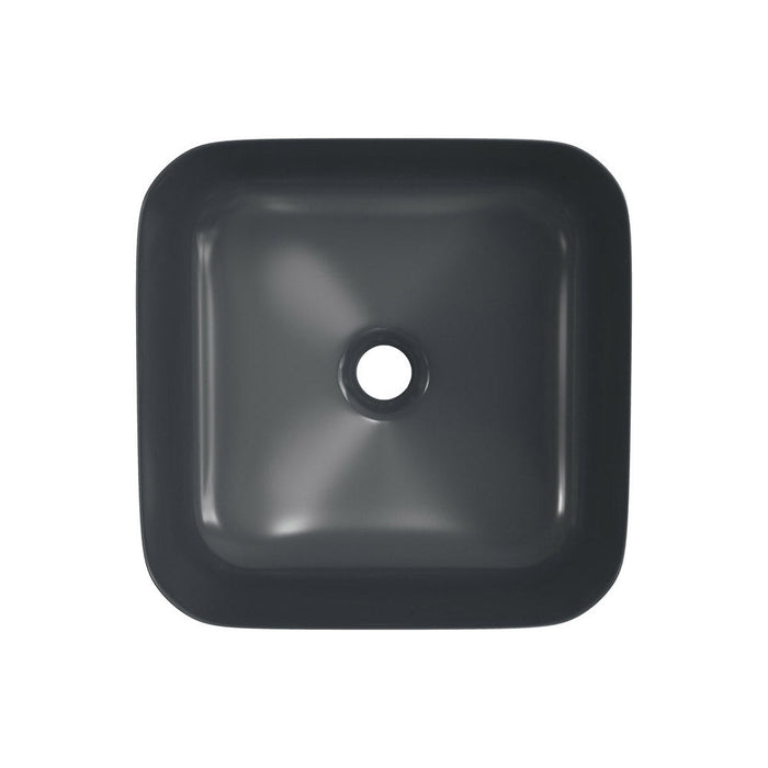 Bliss Vittoria 400mm Ceramic Square Washbowl & Waste - Unbeatable Bathrooms
