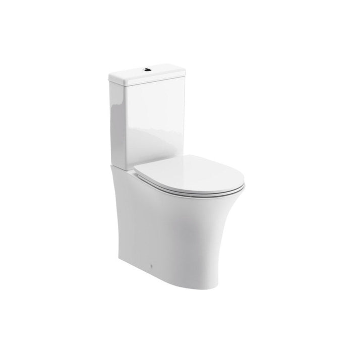 Bliss BLIS104938 Varna Rimless Close Coupled Fully Shrouded WC & Soft Close Seat - Unbeatable Bathrooms