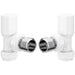 Bliss Patterned Radiator Valves - Angled - Unbeatable Bathrooms