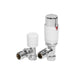 Bliss Round Thermostatic Radiator Valves - Angled - Unbeatable Bathrooms