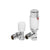 Bliss Round Thermostatic Radiator Valves - Angled - Unbeatable Bathrooms