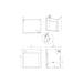 Bliss Elva 510mm Wall Hung Unit Inc. Basin - Unbeatable Bathrooms