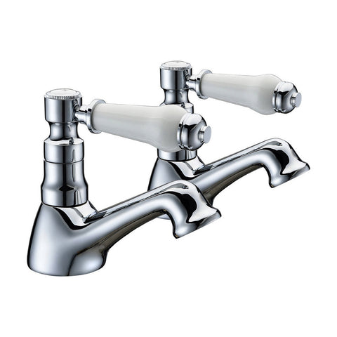 Bliss BLIS105595 Buso Basin Pillar Taps - Chrome - Unbeatable Bathrooms