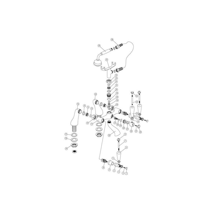 Bliss BLIS105596 Buso Bath/Shower Mixer - Chrome - Unbeatable Bathrooms