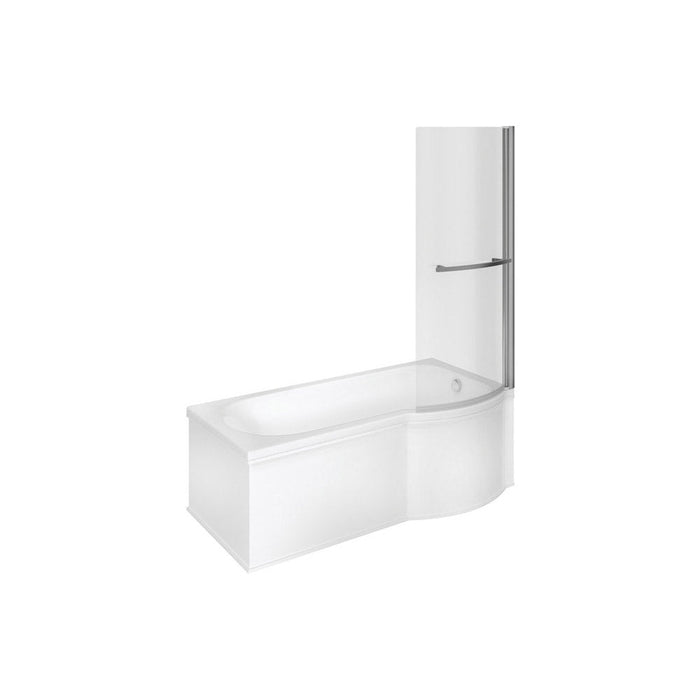 Bliss Odyssey P Shape 1700 x 850 x 560mm 0TH Shower Bath Pack - Unbeatable Bathrooms