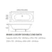 Bliss Monaco Round Double Ended SUPERCAST 0TH Bath w/Legs - Unbeatable Bathrooms