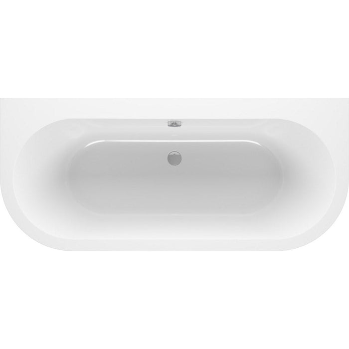 Bliss BLIS105669 Saffron Back To Wall SUPERCAST 1700 x 750 x 600mm 0TH Bath w/Legs - Unbeatable Bathrooms