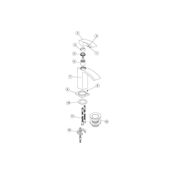 Bliss BLIS105687 Divo Cloakroom Basin Mixer - Chrome - Unbeatable Bathrooms