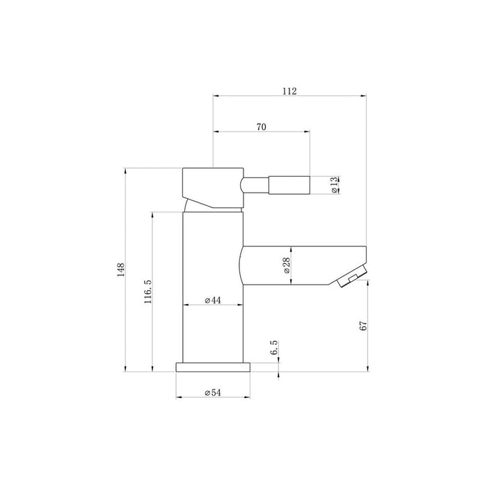 Bliss BLIS105695 Cromo Cloakroom Basin Mixer & Waste - Chrome - Unbeatable Bathrooms