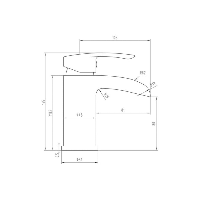 Bliss BLIS105743 Forsia Basin Mixer - Chrome - Unbeatable Bathrooms