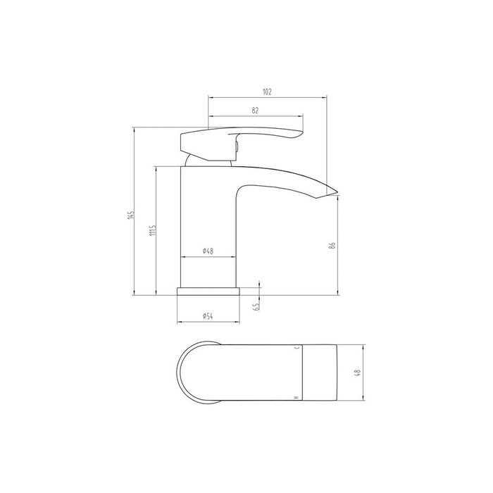 Bliss BLIS105747 Corso Basin Mixer - Chrome - Unbeatable Bathrooms