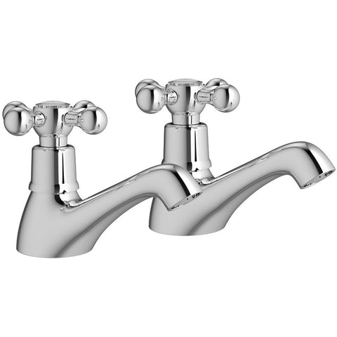 Bliss BLIS105751 Elice Basin Pillar Taps - Chrome - Unbeatable Bathrooms