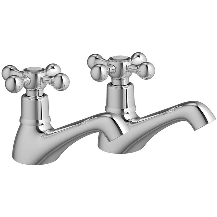 Bliss BLIS105753 Elice Bath Pillar Taps - Chrome - Unbeatable Bathrooms