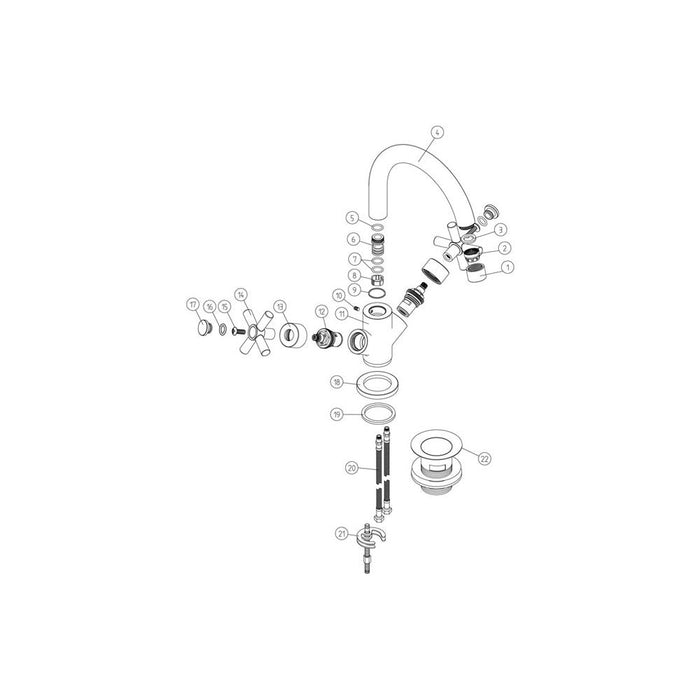 Bliss BLIS105762 Lucito Basin Mixer - Chrome - Unbeatable Bathrooms