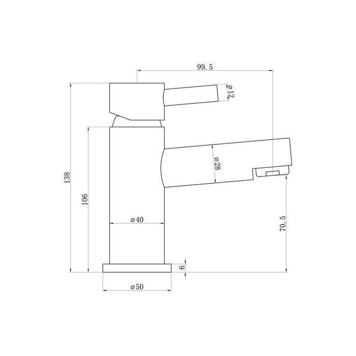 Bliss BLIS105769 Tempra Basin Mixer & Waste - Chrome - Unbeatable Bathrooms
