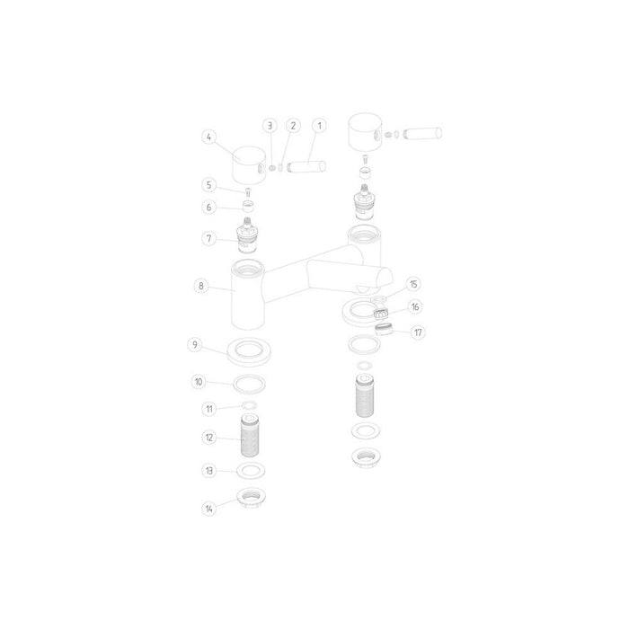 Bliss BLIS105770 Tempra Bath Filler - Chrome - Unbeatable Bathrooms