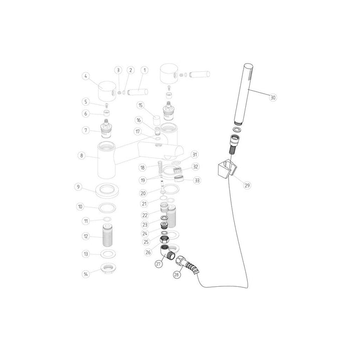 Bliss BLIS105771 Tempra Bath/Shower Mixer & Bracket - Chrome - Unbeatable Bathrooms