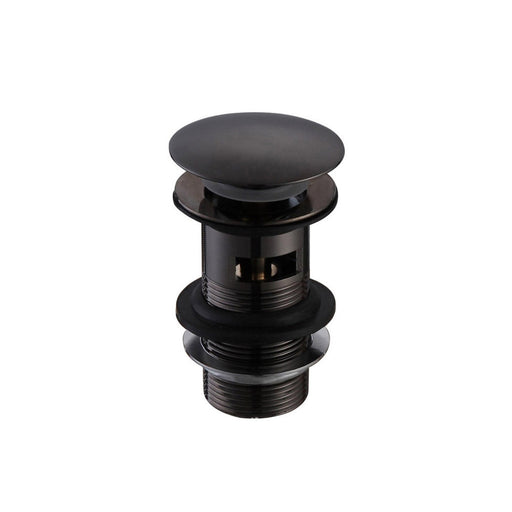 Bliss BLIS105800 Slotted Basin Push Button Waste - Matt Black - Unbeatable Bathrooms