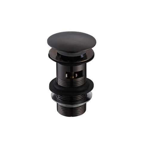 Bliss BLIS105800 Slotted Basin Push Button Waste - Matt Black - Unbeatable Bathrooms