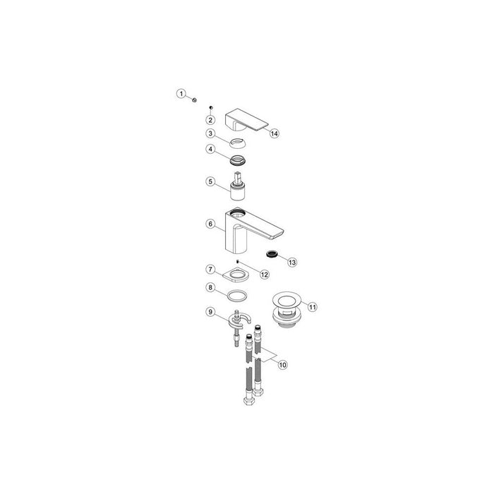 Bliss Balia Cloakroom Basin Tap - Unbeatable Bathrooms