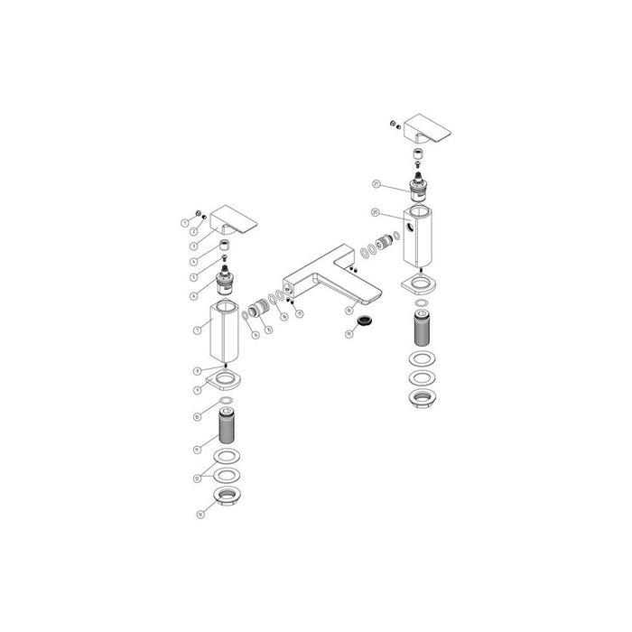 Bliss Balia Bath Filler - Unbeatable Bathrooms