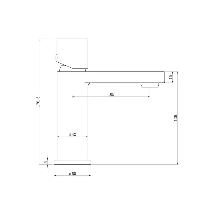 Bliss BLIS105817 Firmo Basin Mixer - Chrome - Unbeatable Bathrooms