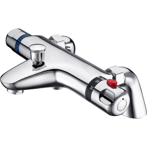Bliss BLIS105825 Deck Mounted Thermostatic Bath/Shower Mixer Valve - Chrome - Unbeatable Bathrooms