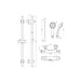 Bliss BLIS105827 Saigon Thermostatic Bar Mixer Shower - Unbeatable Bathrooms