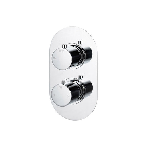 Bliss BLIS105836 Sava Thermostatic Single Outlet Twin Shower Valve - Unbeatable Bathrooms