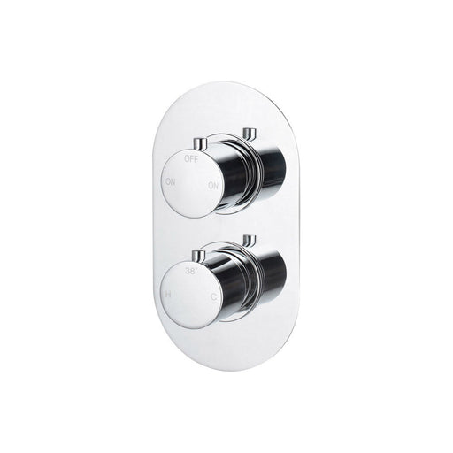 Bliss BLIS105837 Sava Thermostatic Two Outlet Twin Shower Valve - Unbeatable Bathrooms