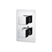 Bliss BLIS105839 Lena Thermostatic Single Outlet Twin Shower Valve - Unbeatable Bathrooms