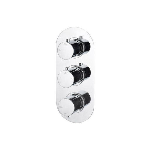 Bliss BLIS105842 Sava Thermostatic Two Outlet Triple Shower Valve - Unbeatable Bathrooms