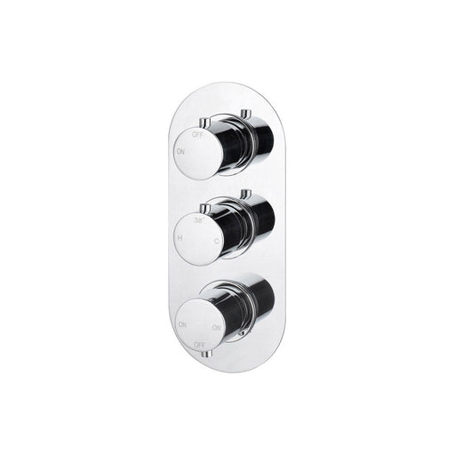 Bliss BLIS105843 Sava Thermostatic Three Outlet Triple Shower Valve - Unbeatable Bathrooms