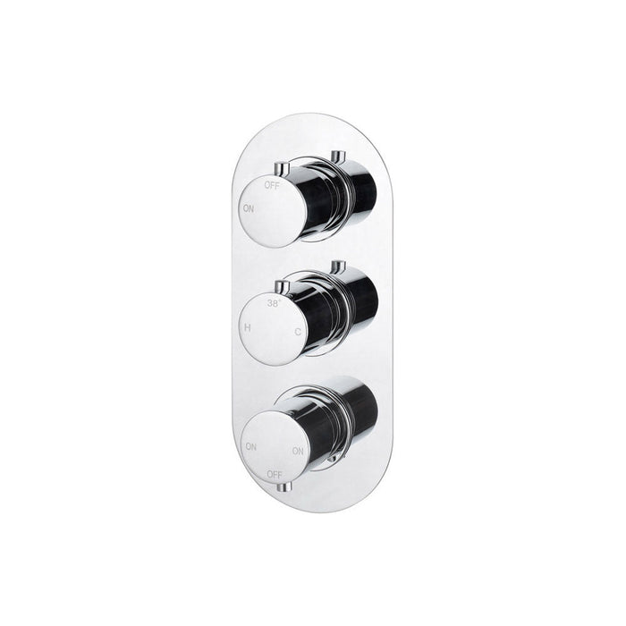 Bliss BLIS105843 Sava Thermostatic Three Outlet Triple Shower Valve - Unbeatable Bathrooms
