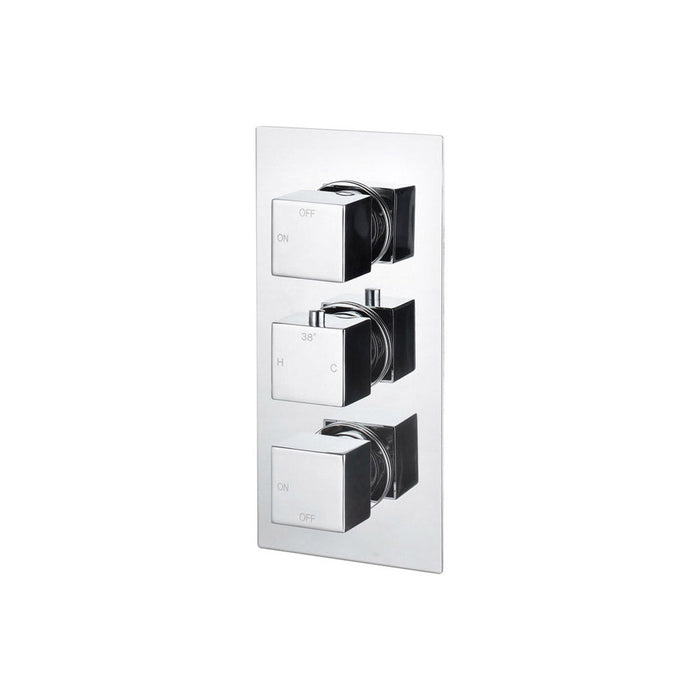Bliss BLIS105845 Lena Thermostatic Two Outlet Triple Shower Valve - Unbeatable Bathrooms