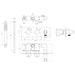 Bliss BLIS105847 Mali Thermostatic Two Outlet Shower Valve with Handset - Unbeatable Bathrooms