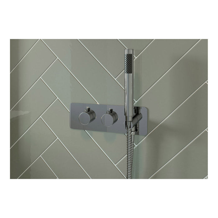 Bliss BLIS105847 Mali Thermostatic Two Outlet Shower Valve with Handset - Unbeatable Bathrooms