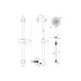 Bliss BLIS105853 Round Premium Slider Rail Kit w/Elbow & 3 Mode Handset - Unbeatable Bathrooms