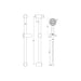 Bliss BLIS105856 Round Slider Rail Kit & 3 Mode Handset - Unbeatable Bathrooms