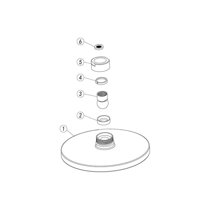 Bliss BLIS105858 200mm Round Showerhead - Chrome - Unbeatable Bathrooms