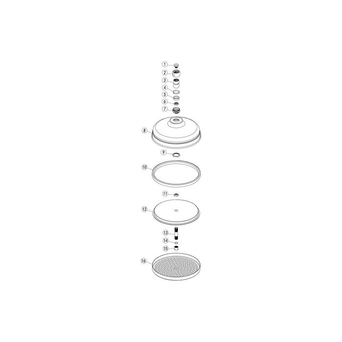 Bliss BLIS105869 200mm Round Traditional Showerhead - Chrome - Unbeatable Bathrooms