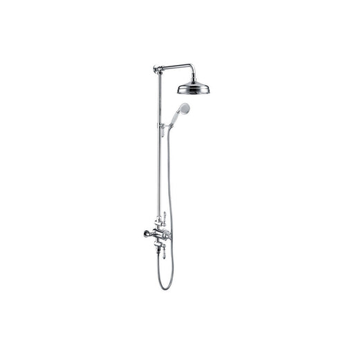 Bliss BLIS105885 Maine Traditional Exposed Two Outlet Shower Valve with Riser Kit & Overhead - Unbeatable Bathrooms